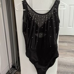 See through black swimsuit